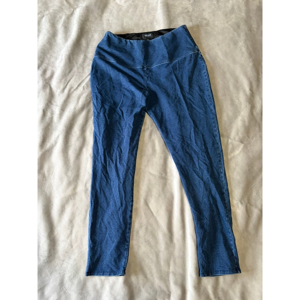 Jones & Co Jones New York Blue Denim Leggings High Waisted Jeggings Large
